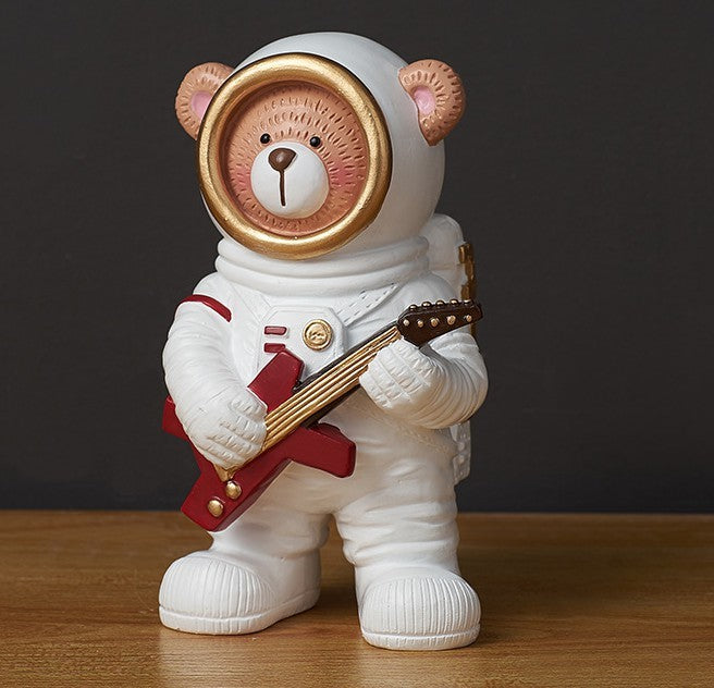 "Galactic Guardian" Astronaut Decor – Space-Themed Home Accent - Nova glow
