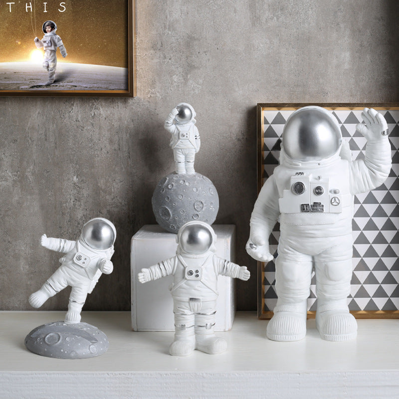 "Galactic Guardian" Astronaut Decor – Space-Themed Home Accent - Nova glow