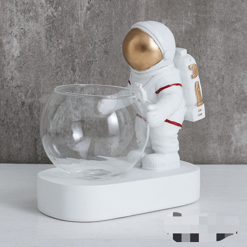 "Galactic Guardian" Astronaut Decor – Space-Themed Home Accent - Nova glow