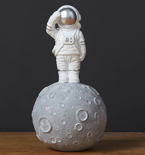 "Galactic Guardian" Astronaut Decor – Space-Themed Home Accent - Nova glow