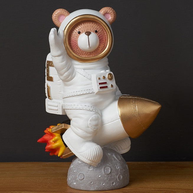 "Galactic Guardian" Astronaut Decor – Space-Themed Home Accent - Nova glow