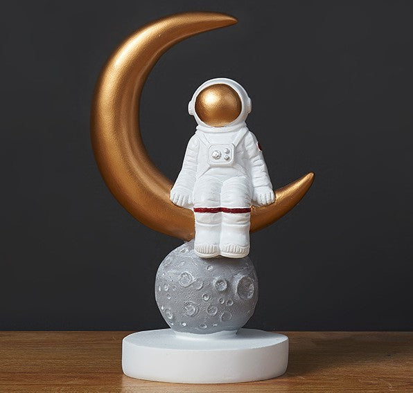 "Galactic Guardian" Astronaut Decor – Space-Themed Home Accent - Nova glow