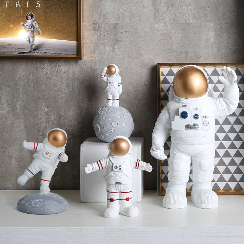 "Galactic Guardian" Astronaut Decor – Space-Themed Home Accent - Nova glow