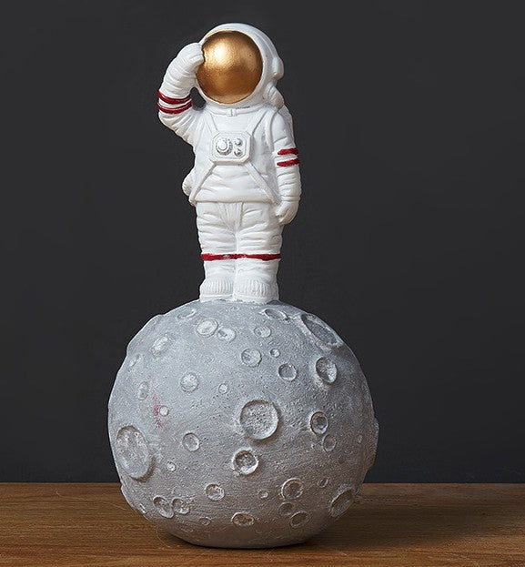 "Galactic Guardian" Astronaut Decor – Space-Themed Home Accent - Nova glow