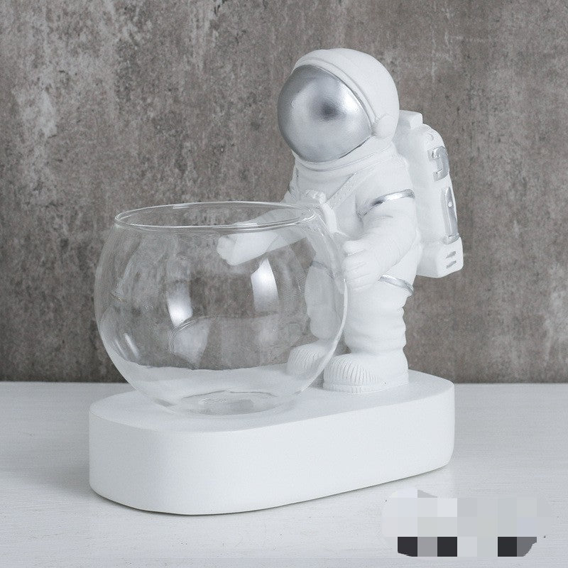 "Galactic Guardian" Astronaut Decor – Space-Themed Home Accent - Nova glow
