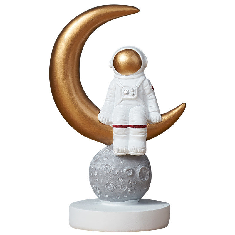 "Galactic Guardian" Astronaut Decor – Space-Themed Home Accent - Nova glow