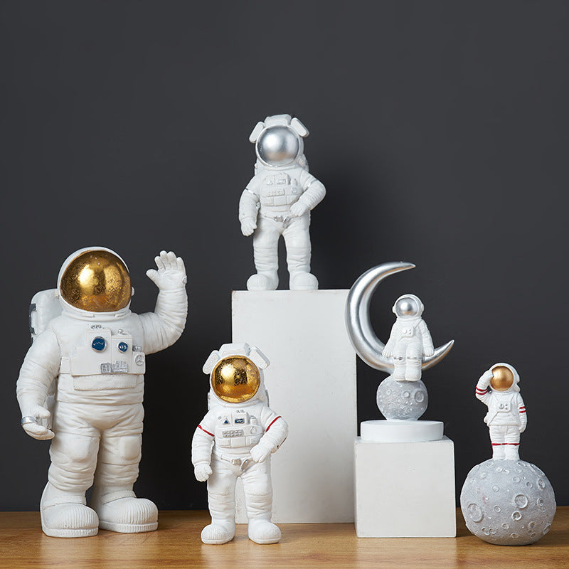 "Galactic Guardian" Astronaut Decor – Space-Themed Home Accent - Nova glow