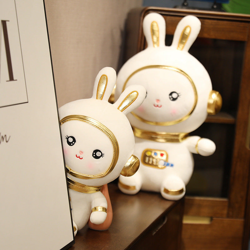 "Cosmic Bunny" Astronaut Plush Action Figures – Space Rabbit Collectibles - Nova glow 