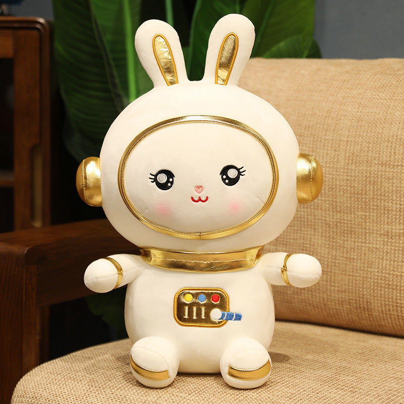 "Cosmic Bunny" Astronaut Plush Action Figures – Space Rabbit Collectibles - Nova glow 